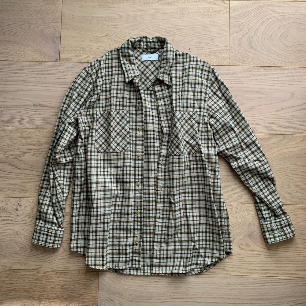 TNA by Aritzia Oversize Flannel Shirt Small
